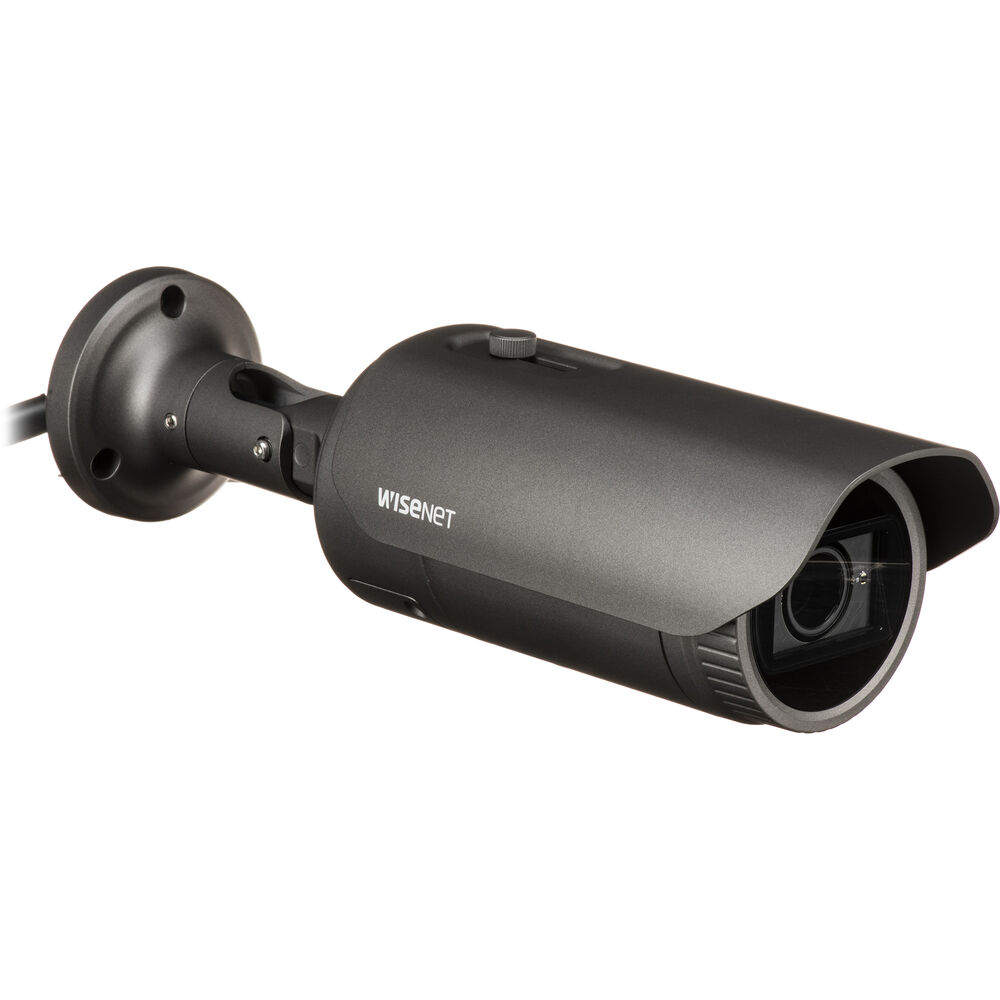 

Уличная сетевая цилиндрическая камера Hanwha Vision QNO-8080R 5 МП с функцией ночного видения (темно-серая)