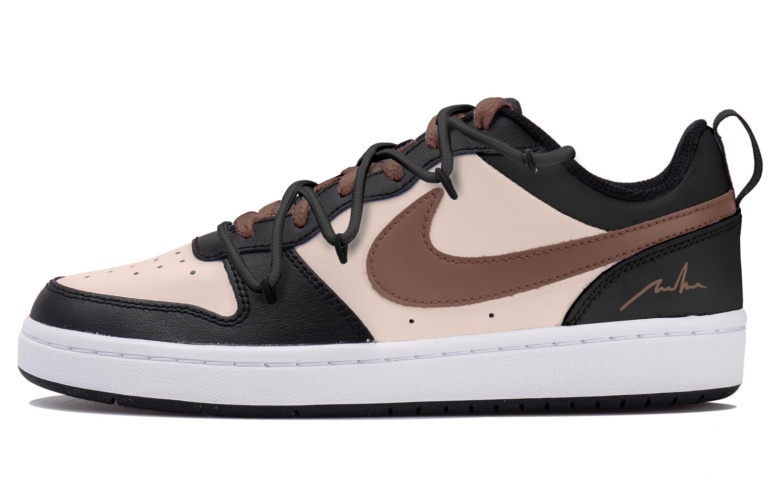 

Кроссовки Nike Court Borough 2 Skateboarding Shoes Women's Low-top Black/Brown, черный/коричневый