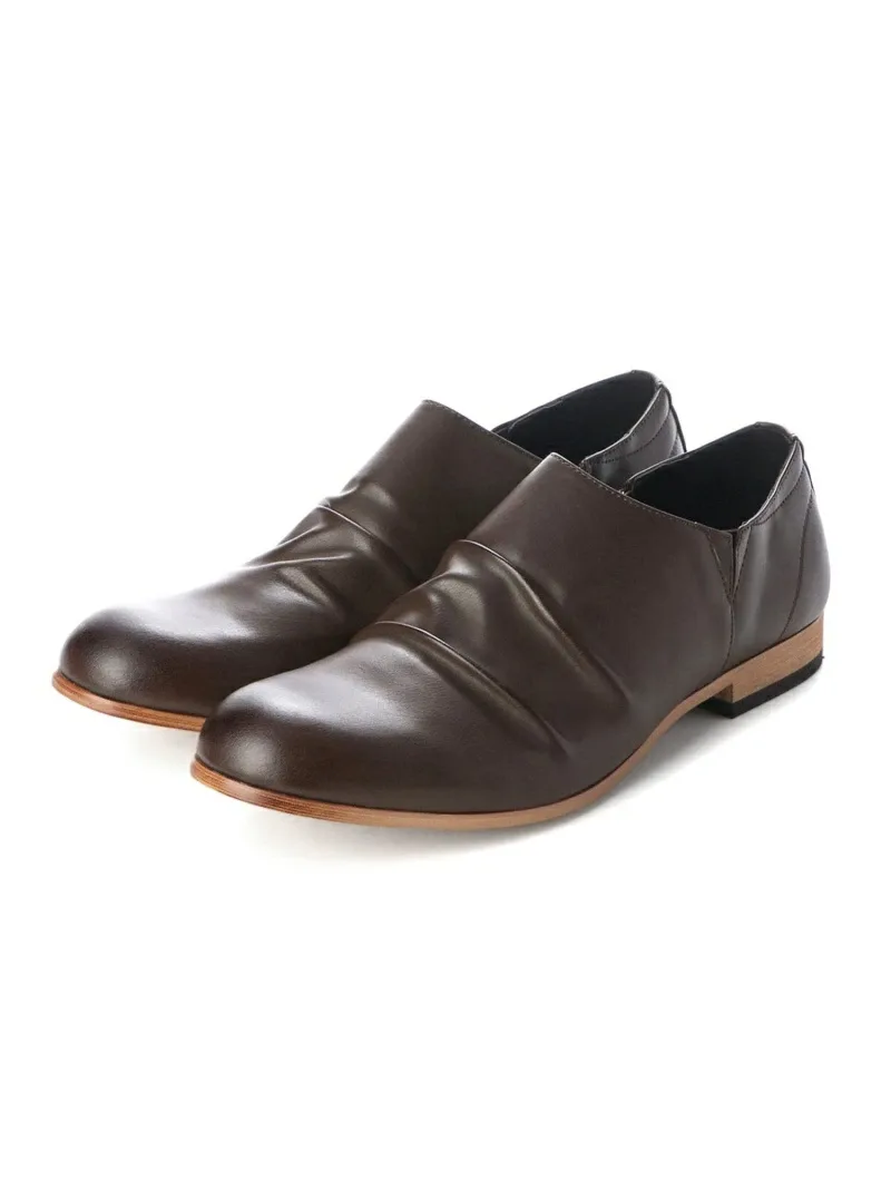 Мужские формальные офисные ботинки с драпировкой 5254 Dedes, Dark brown