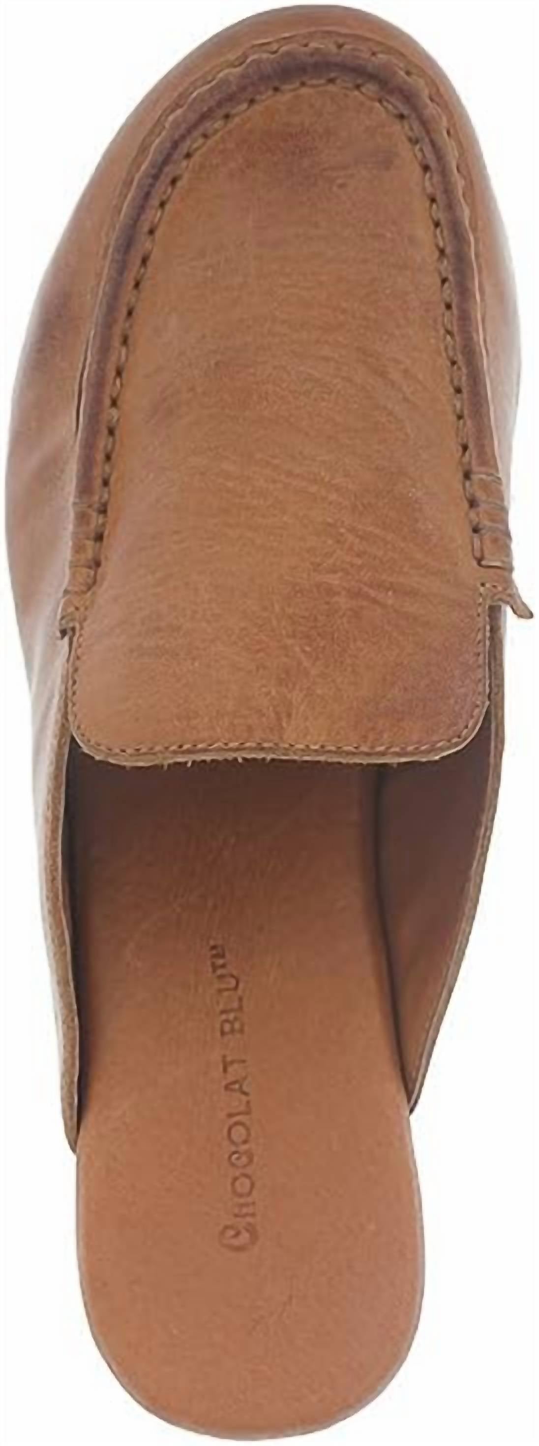 Женские мюли Gemm на платформе из коньячной кожи CHOCOLAT BLU, Cognac Leather — фото 3
