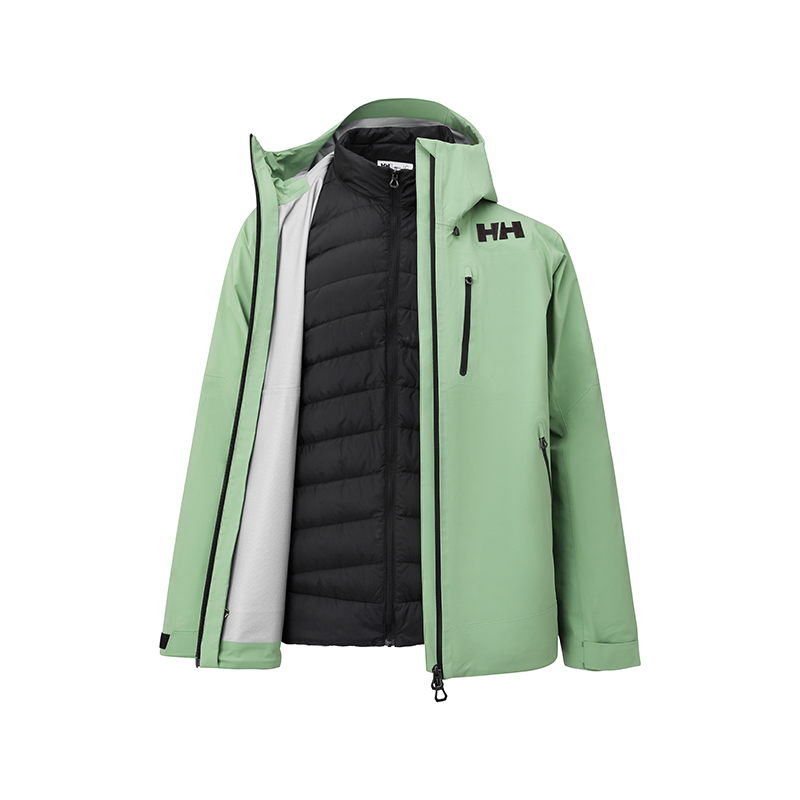 

HELLY HANSEN Мужская ветровка для походов водонепроницаемая ветрозащитная дышащая и теплая, Green