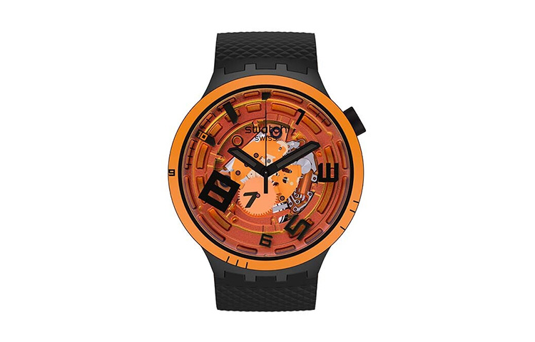 

SWATCH Часы Unisex 47mm Orange Watch SB01B127