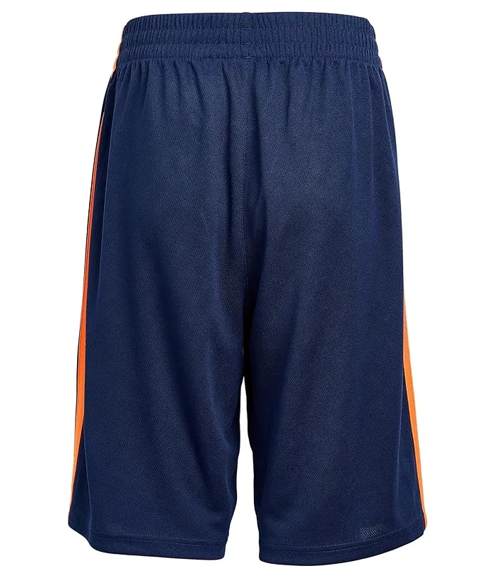 Шорты спортивные Essentials 3-Stripe Adidas Kids, Navy/Bright Orange — фото 2
