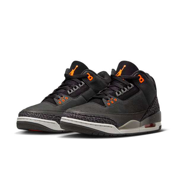 Кроссовки Air Jordan 3 Retro 'Fear Pack 2023', цвет night stadium/total orange-black — фото 2