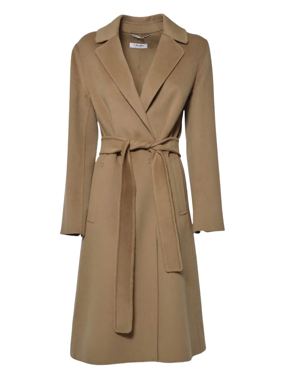 

Пальто с поясом и заостренными лацканами 'S Max Mara, коричневый