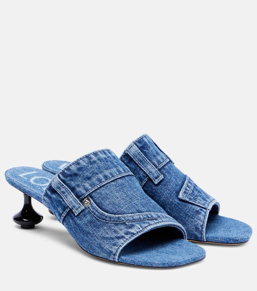 Игрушка Panta 45 mules Loewe, Washed Denim