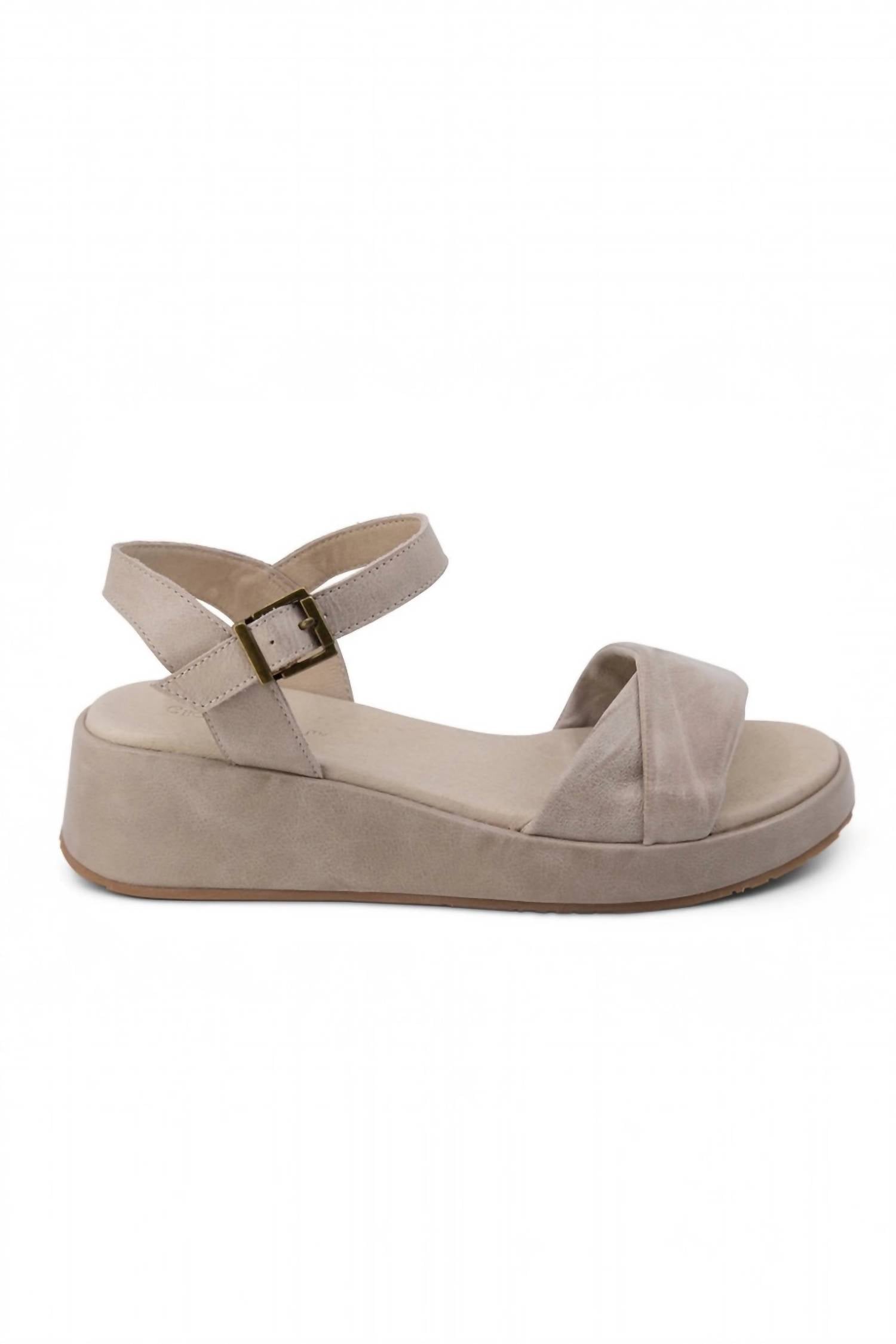 Women's Elly Leather Sandal In Taupe CHOCOLAT BLU, Taupe — фото 3