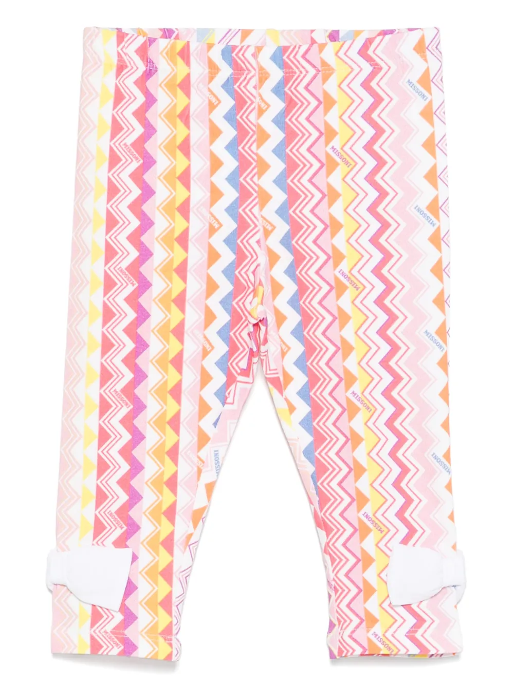 

Леггинсы с узором зигзаг Missoni Kids, белый