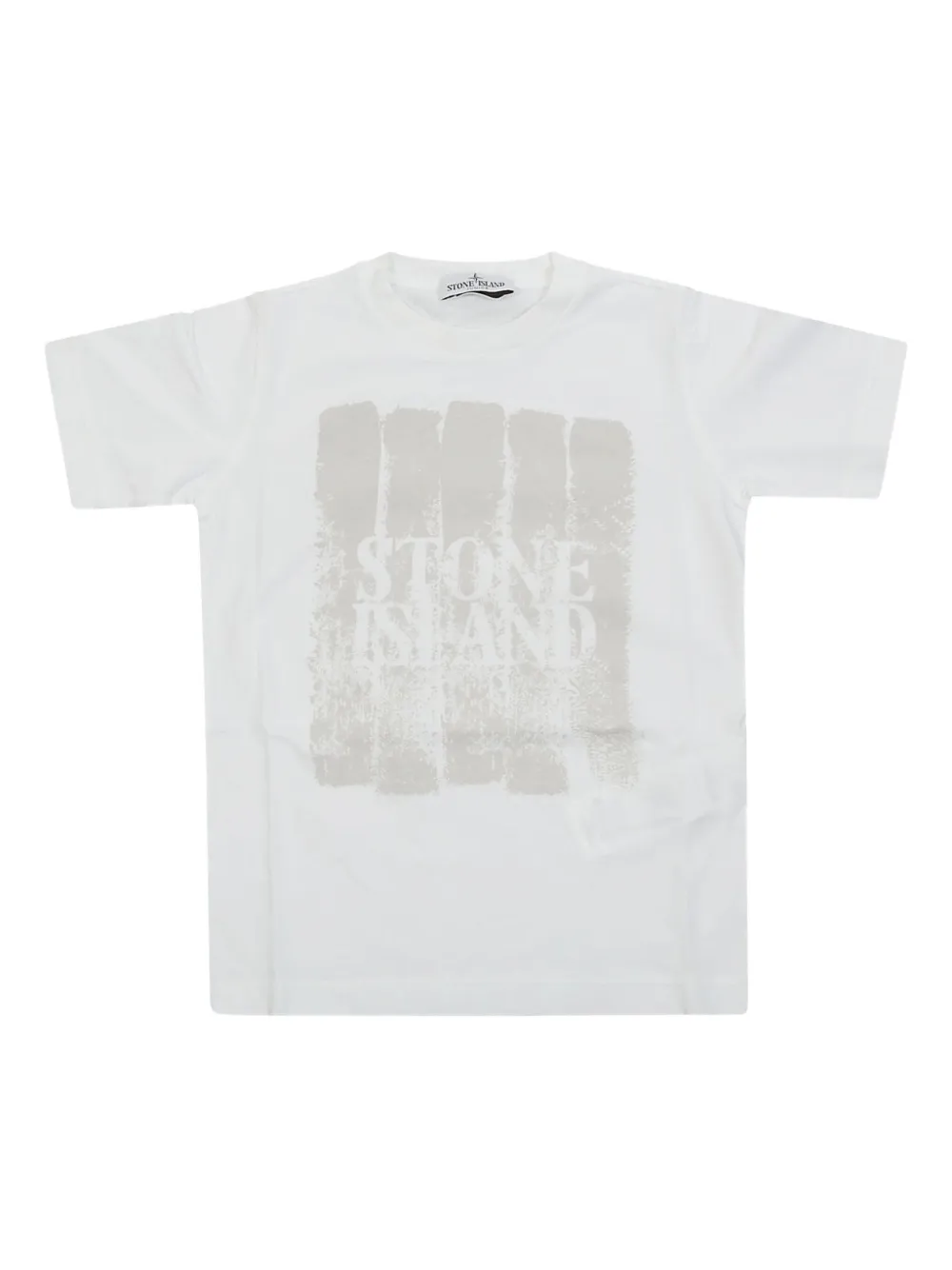 

Футболка с графичным принтом Stone Island Junior, белый