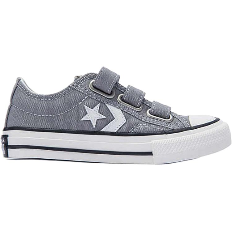 Звездные игроки 76 низкие детские кеды Converse, серый — фото 2
