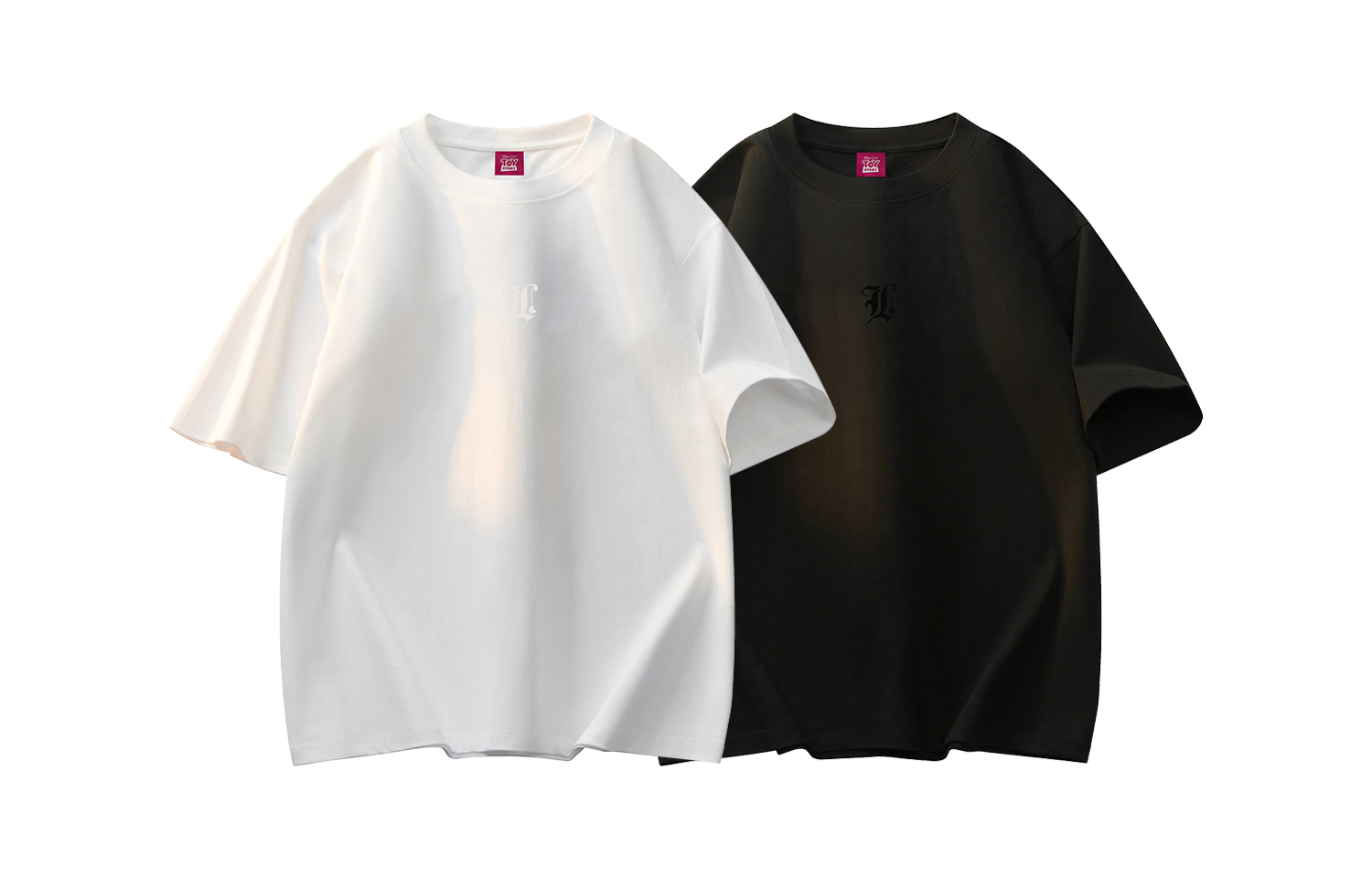 

Футболки Lotso унисекс с круглым вырезом, узкий прямой крой Disney, [2 pack]белый+черный (letter черный)