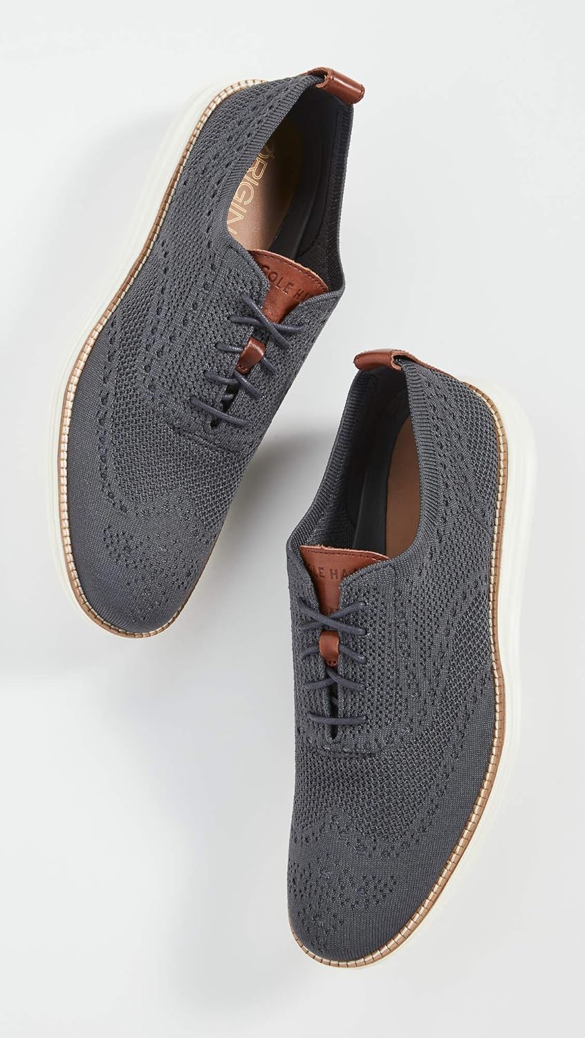 Мужские туфли Cole Haan Originalgrand Stitchlite Wingtip, слоновая кость — фото 2
