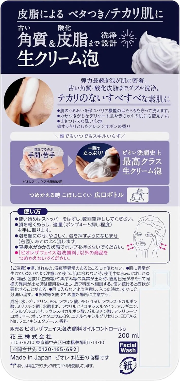 Набор для ухода за кожей Biore The Face Oil Control Body Kunutonn 6 шт. 200 мл — фото 2
