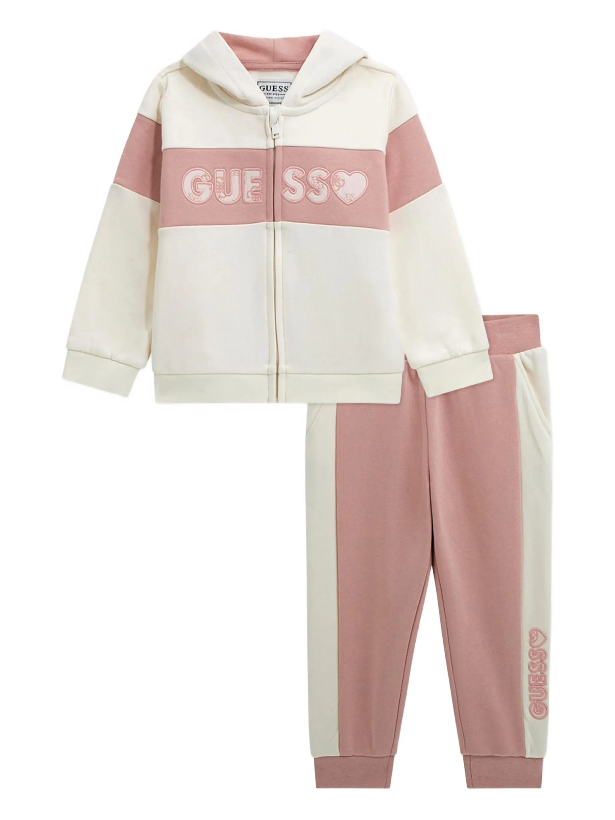 

Спортивный костюм с вышитым логотипом Guess Kids, белый