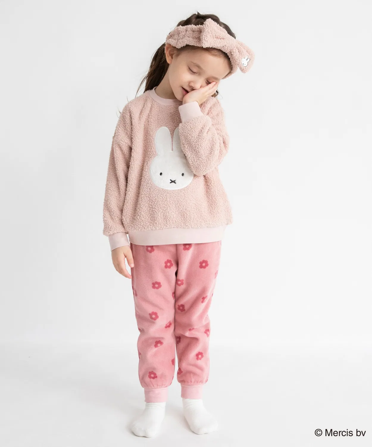 Домашний костюм Miffy из мягкого трикотажа розовый — фото 3