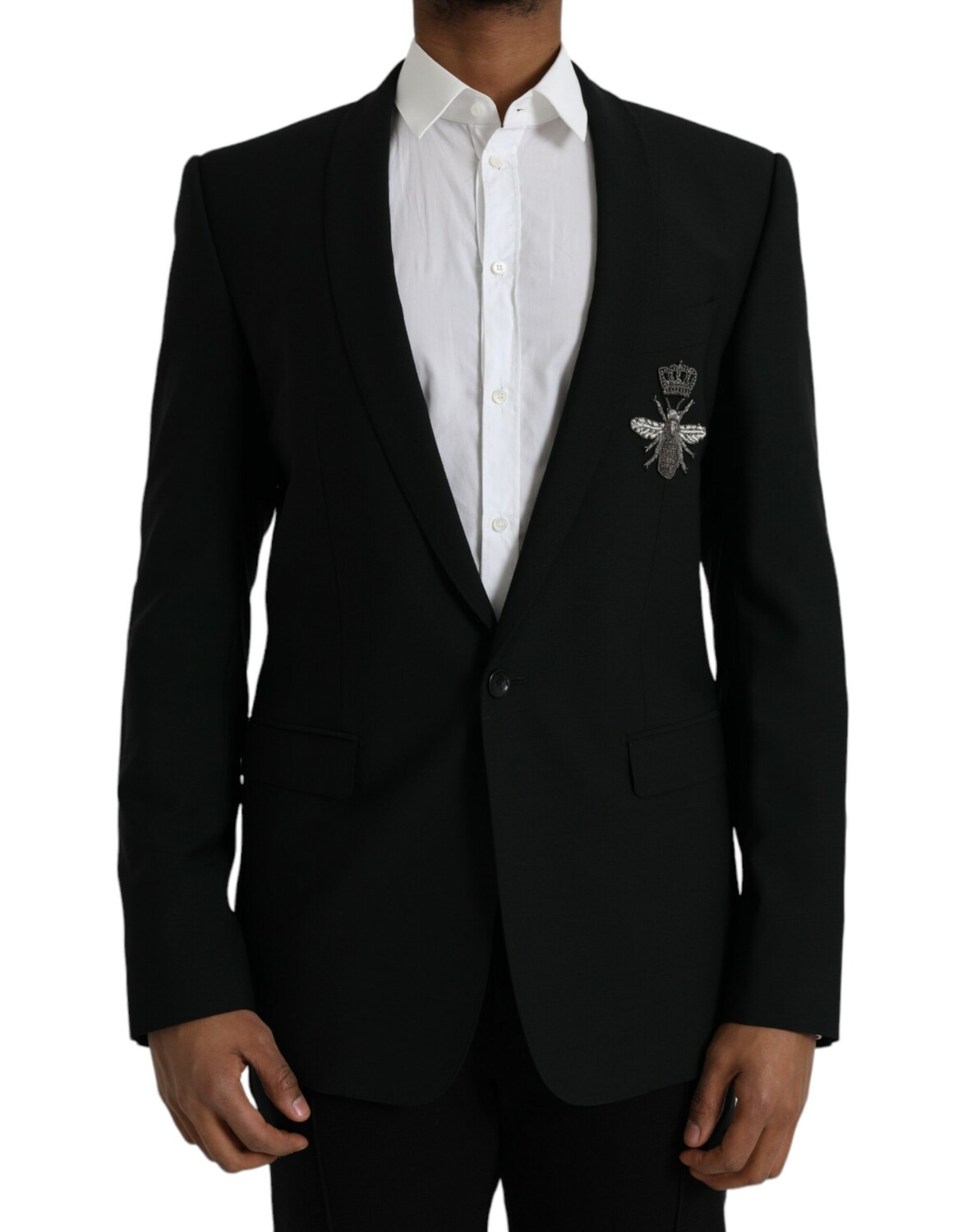 

Однобортный пиджак Black Crown Bee MARTINI Dolce & Gabbana