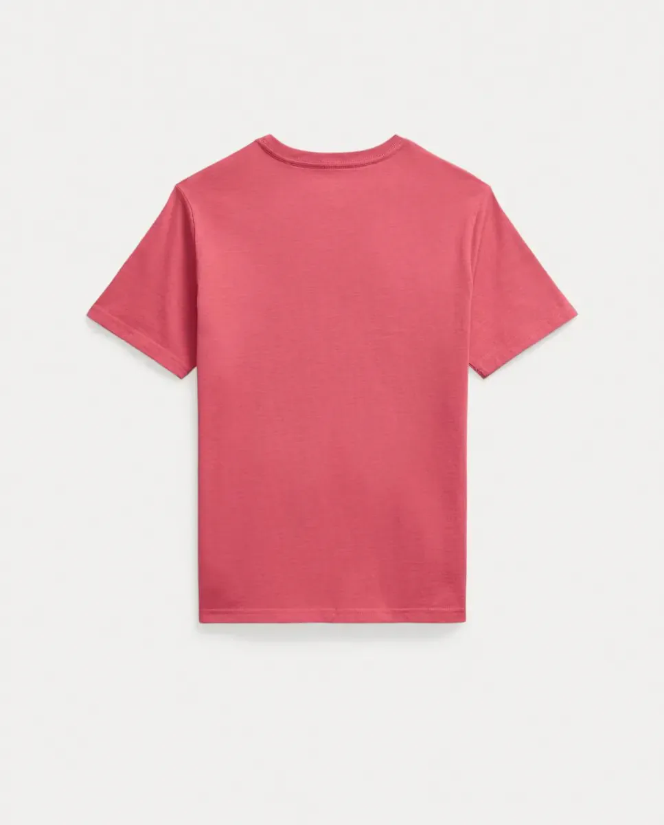 Детская футболка из трикотажного хлопка Polo Ralph Lauren, Carmin — фото 2