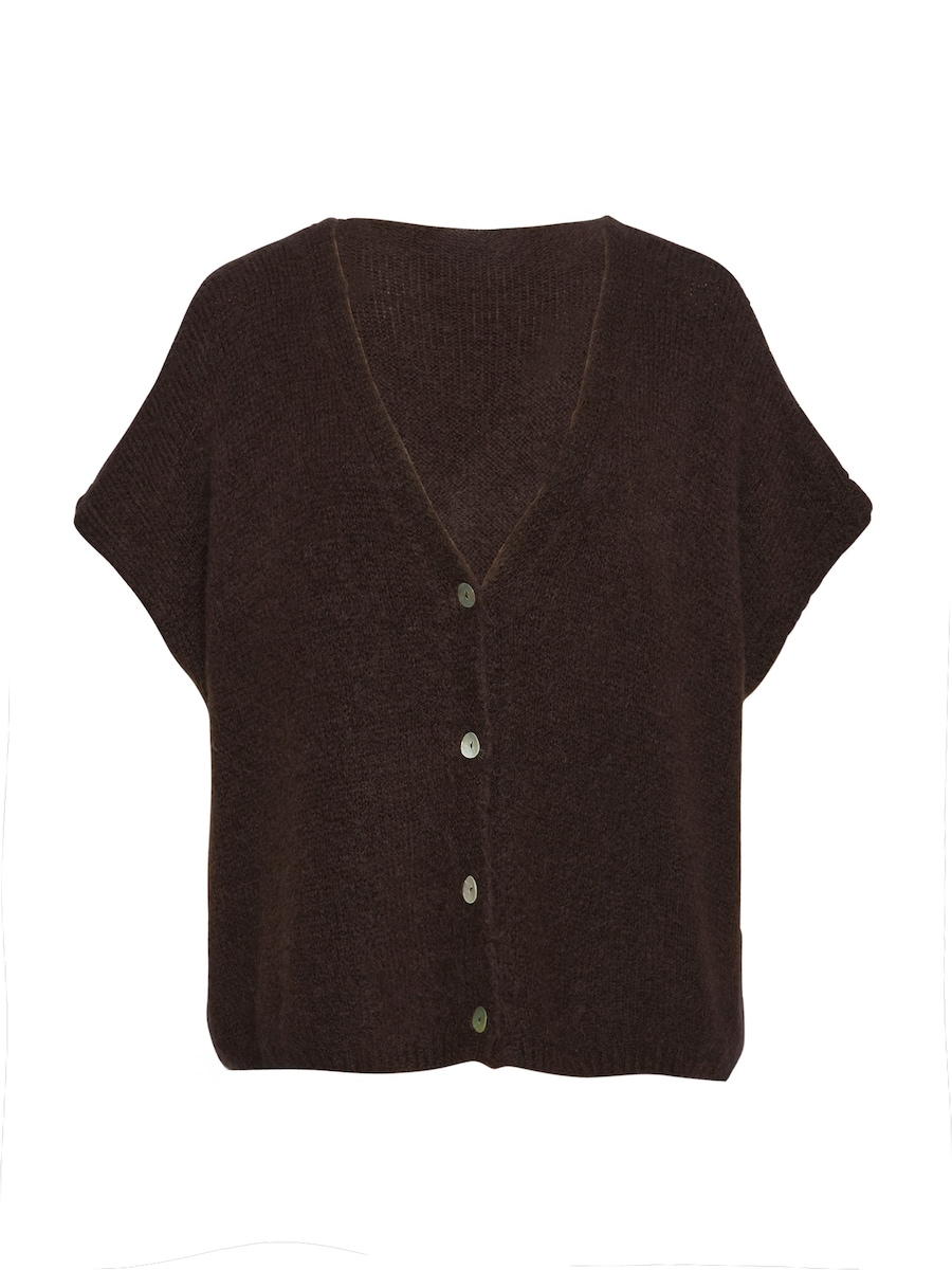 

Вязаный жилет Lilavie Ninaa, темно-коричневый