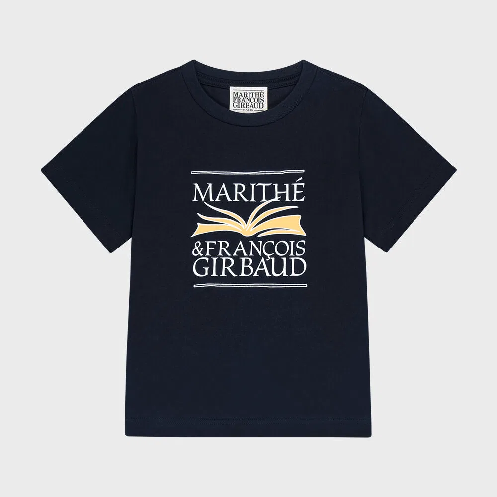 Детская футболка Marithé Kids Book Classic Logo Aerocool синяя от Marithé Kids — фото 2
