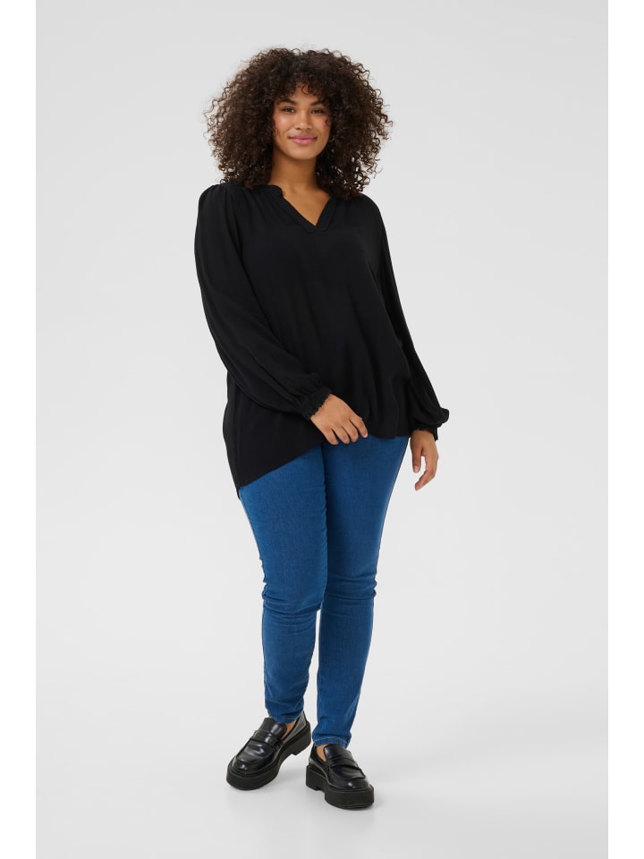 

Блузка KAFFE curve, глубокий черный