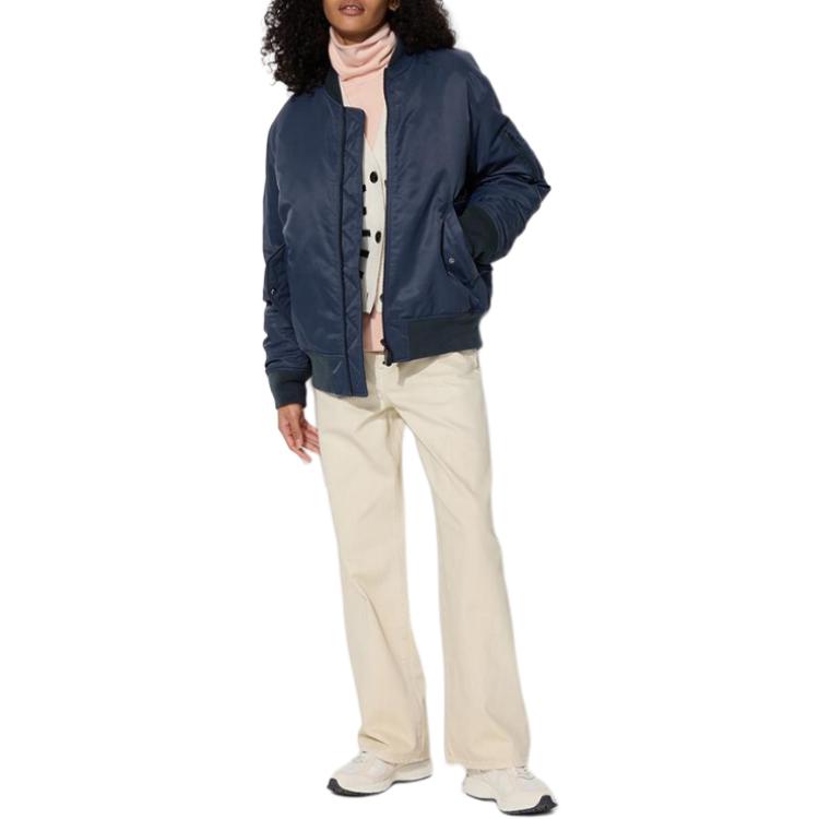 

UNIQLO Пуховик унисекс темно-синий, Navy Blue