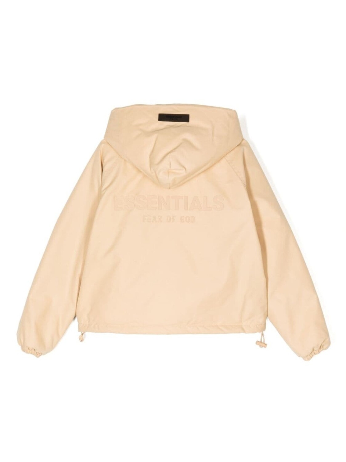 Куртка FEAR OF GOD ESSENTIALS KIDS Fullzip с логотипом, бежевый — фото 2