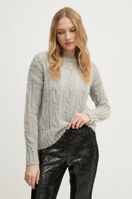 

Свитер с добавлением шерсти Sisley, серый