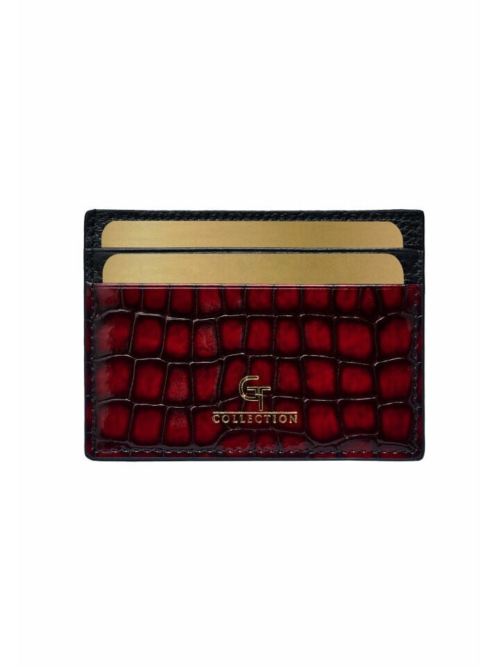 

Кошелек GT COLLECTION Kreditkartenetui GT Crocodile Print, красный
