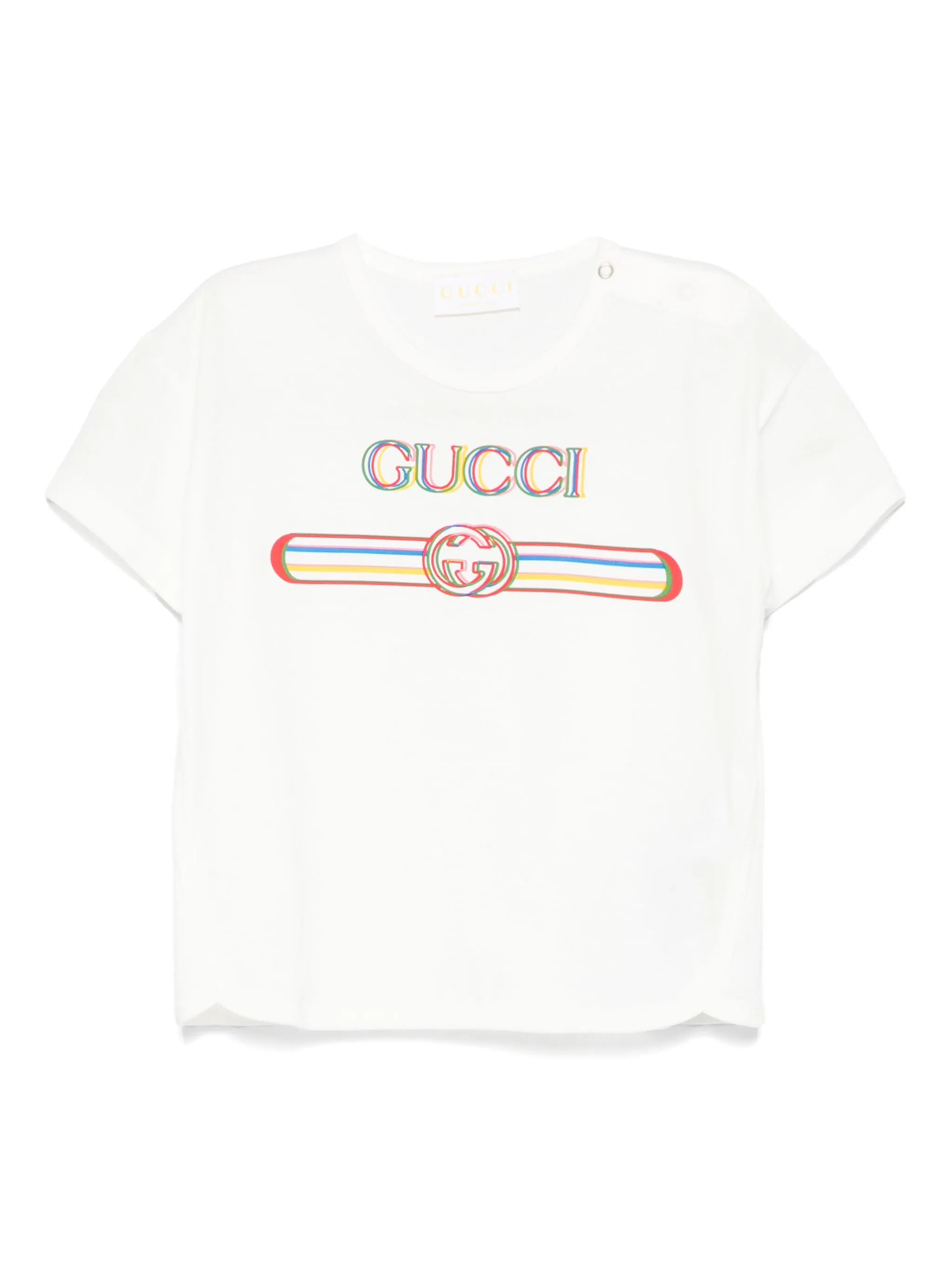 

Футболка с логотипом Gucci Kids, белый