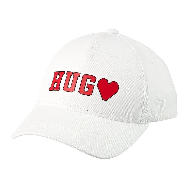 

HUGO BOSS Хлопковая бейсболка унисекс белая, White