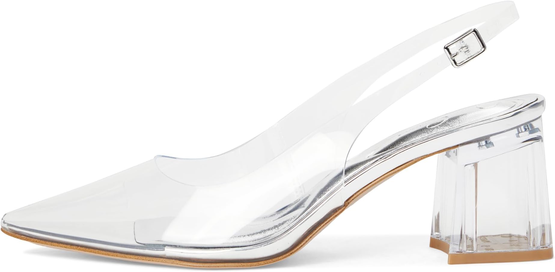 Туфли Jessica Simpson Syrina Lucite Slingback Pumps, цвет Clear — фото 4