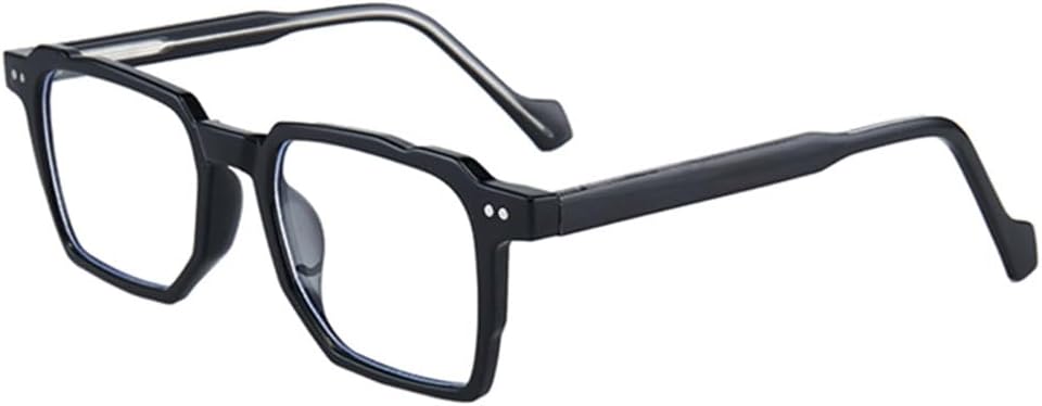 

Ретро квадратные женские солнцезащитные очки класса люкс с защитой от УФ-излучения UV400, модные заклепки, мужские солнцезащитные очки сине-зеленого цвета DSXLY, Black Clear