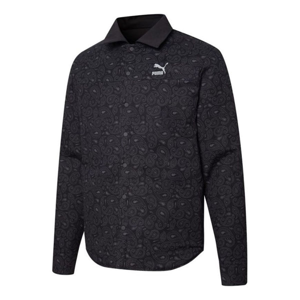 

Рубашка paisley woven reversible shacke shirt 'black' Puma, черный