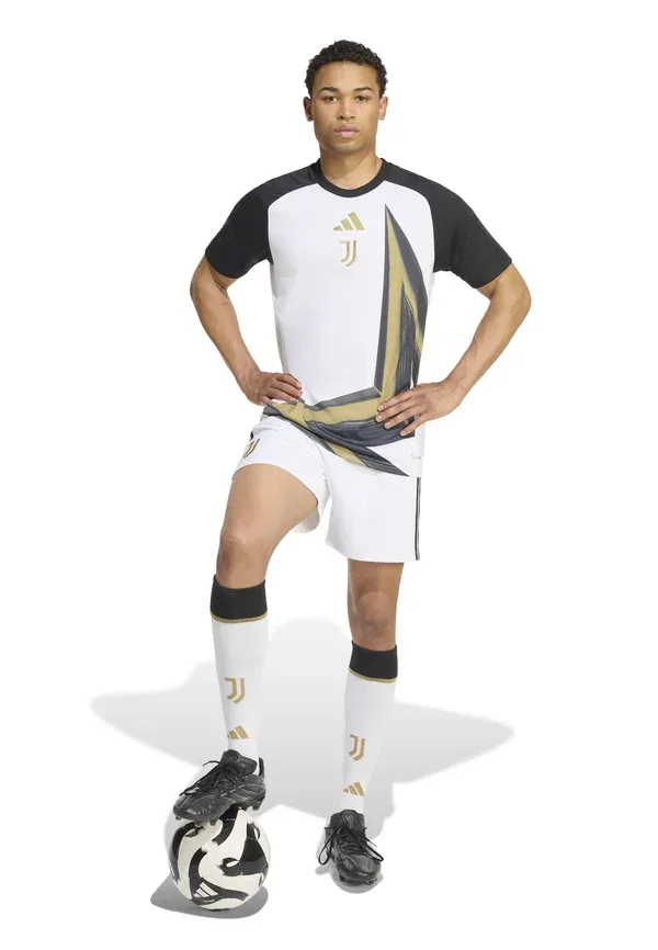 Толстовка Juventus 26/27 pre match club wear Adidas Performance, белый/черный