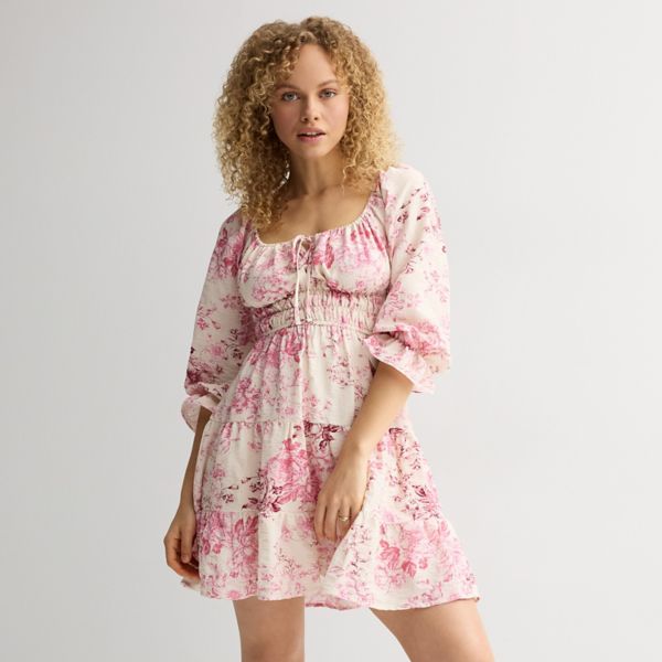 

Многослойное платье-клеш для девочек Liberty Love, цвет ivory pink