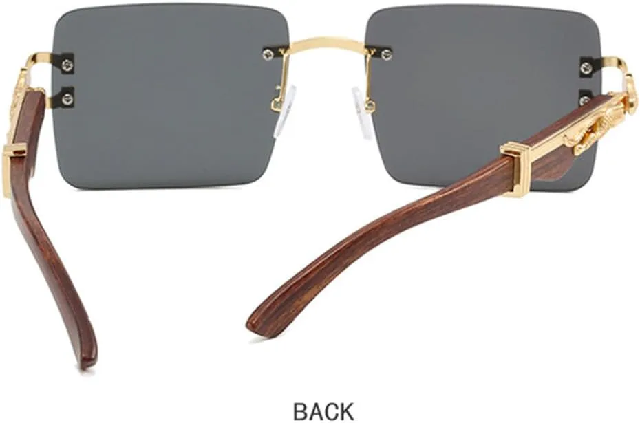 

Женские солнцезащитные очки LVTFCO без оправы, популярные модные солнцезащитные очки без оправы, мужские градиентные солнцезащитные очки для путешествий, Gradient Tea