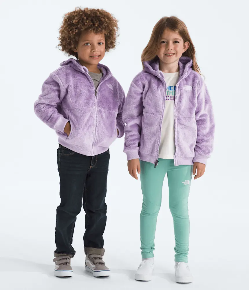 

Детская толстовка с капюшоном Osito на молнии The North Face, Lite Lilac