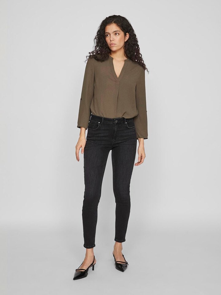 

Тканевые брюки Vila Jeans Skinny fit, черный