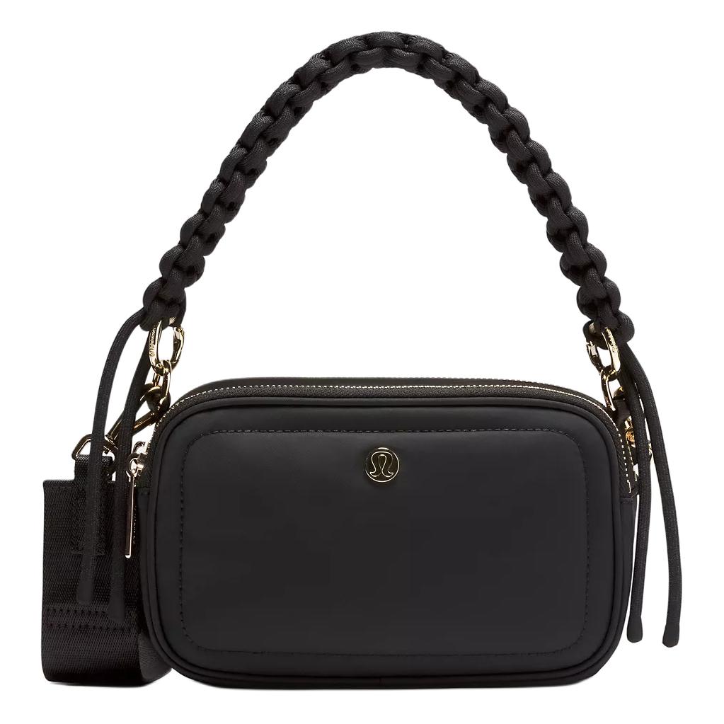 

Lululemon Переработанный нейлоновый рюкзак для фотоаппарата, сумка через плечо, кроссбоди, женская классическая сумка черный, Black