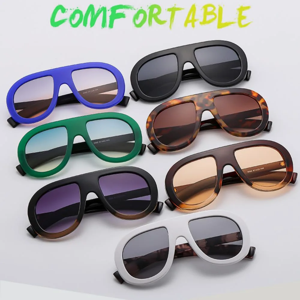 

Солнцезащитные очки MUTYNE для мужчин, роскошные большие солнцезащитные очки для женщин, винтажные градиентные очки, защита от УФ-излучения UV400, Blue Gray