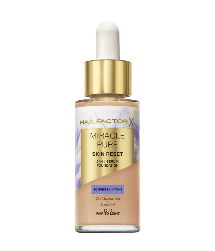 

Жидкая основа Max Factor Miracle Pure Skin Reset, 30-40 fair to light, 30 ml