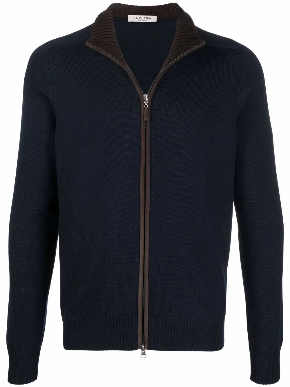

Кардиган тонкой вязки на молнии Fileria, синий