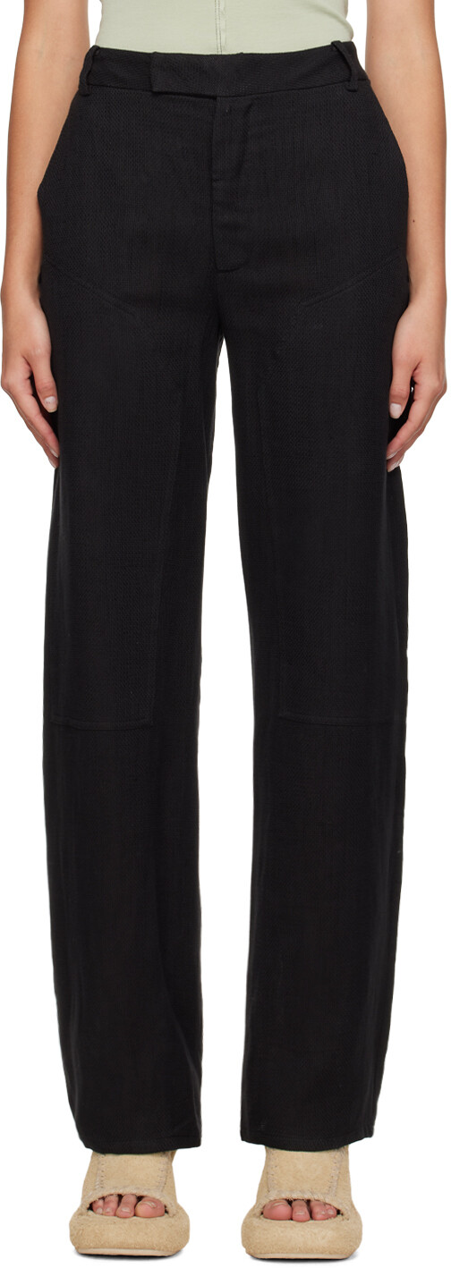 

Черные брюки свободного кроя Eckhaus Latta, Черный, Черные брюки свободного кроя Eckhaus Latta