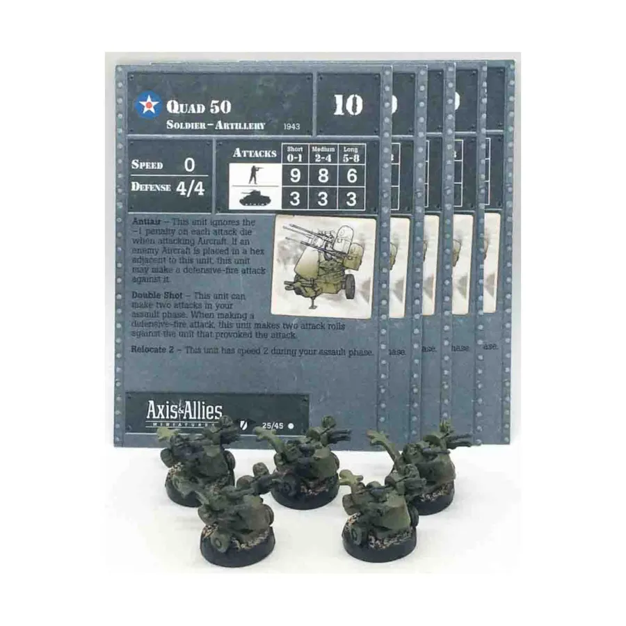 

Quad 50 (Спорные небеса) (C) x5, Axis & Allies - Collectible Miniatures Game - Contested Skies Singles