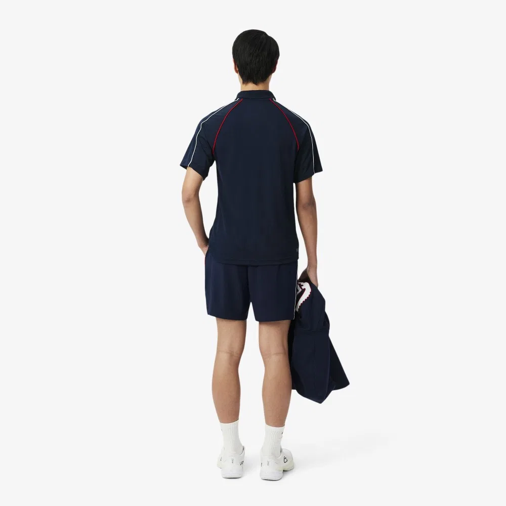 Мужские теннисные шорты French Teams тёмно-синие от Lacoste — фото 3