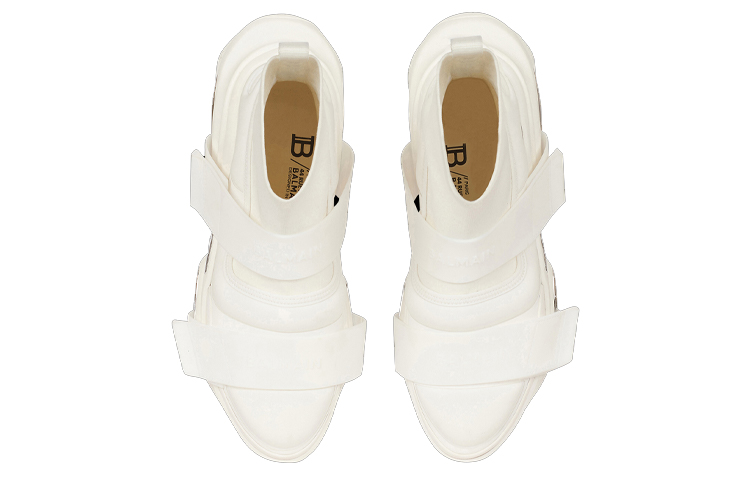 BALMAIN B Bold высокие спортивные повседневные кроссовки мужские white — фото 4