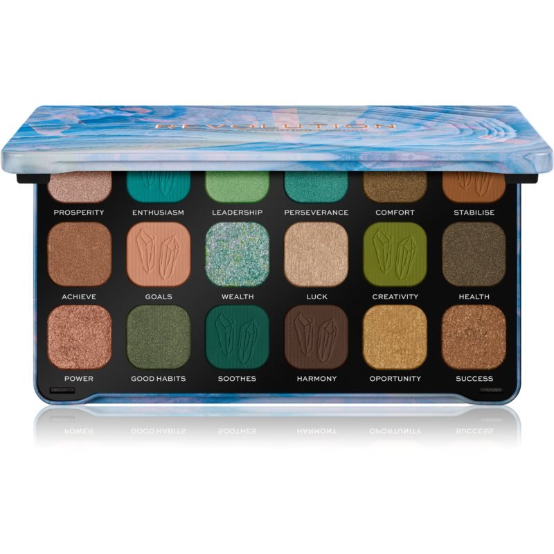 

Палетка теней для век Makeup Revolution Crystal Aura Forever Flawless оттенка Aventurine 19,8 г