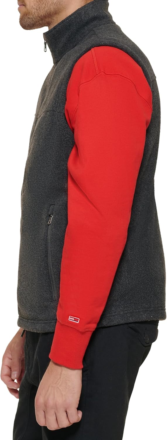 Легкий мужской жилет Tommy Hilfiger Polar Fleece, Charcoal — фото 2