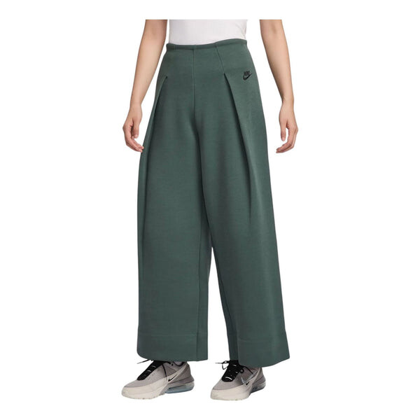 

Брюки sportswear tech fleece high-waisted pants 'green' Nike, зеленый