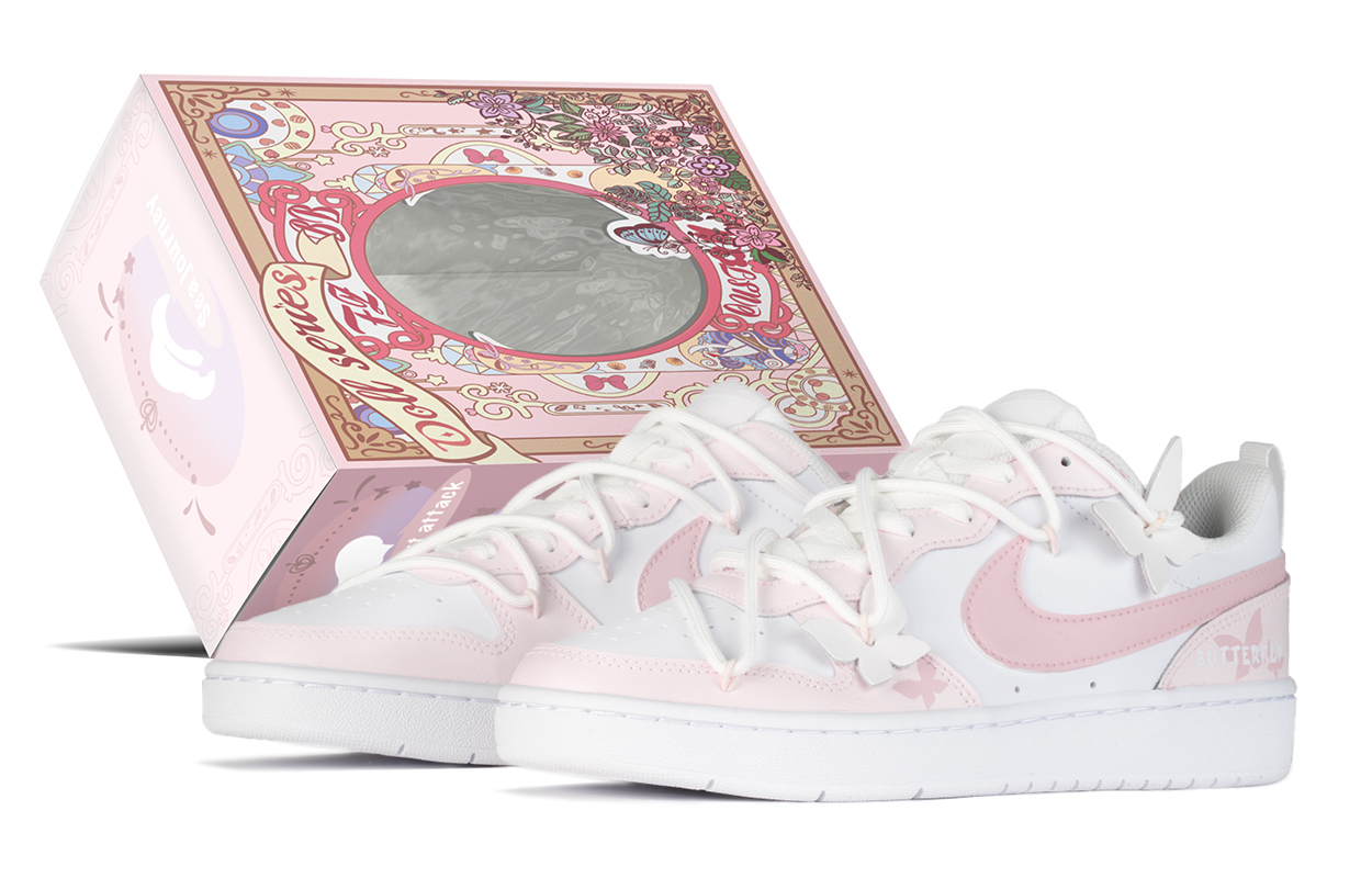 

Детские скейтерские кроссовки Court Borough для младших школьников Nike, белый